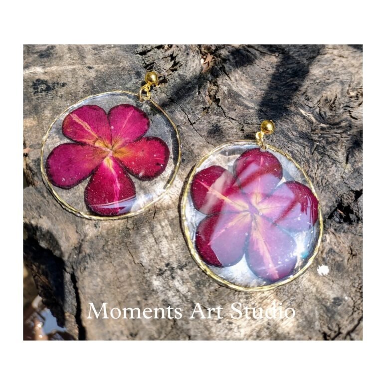 Rose Petal Earrings